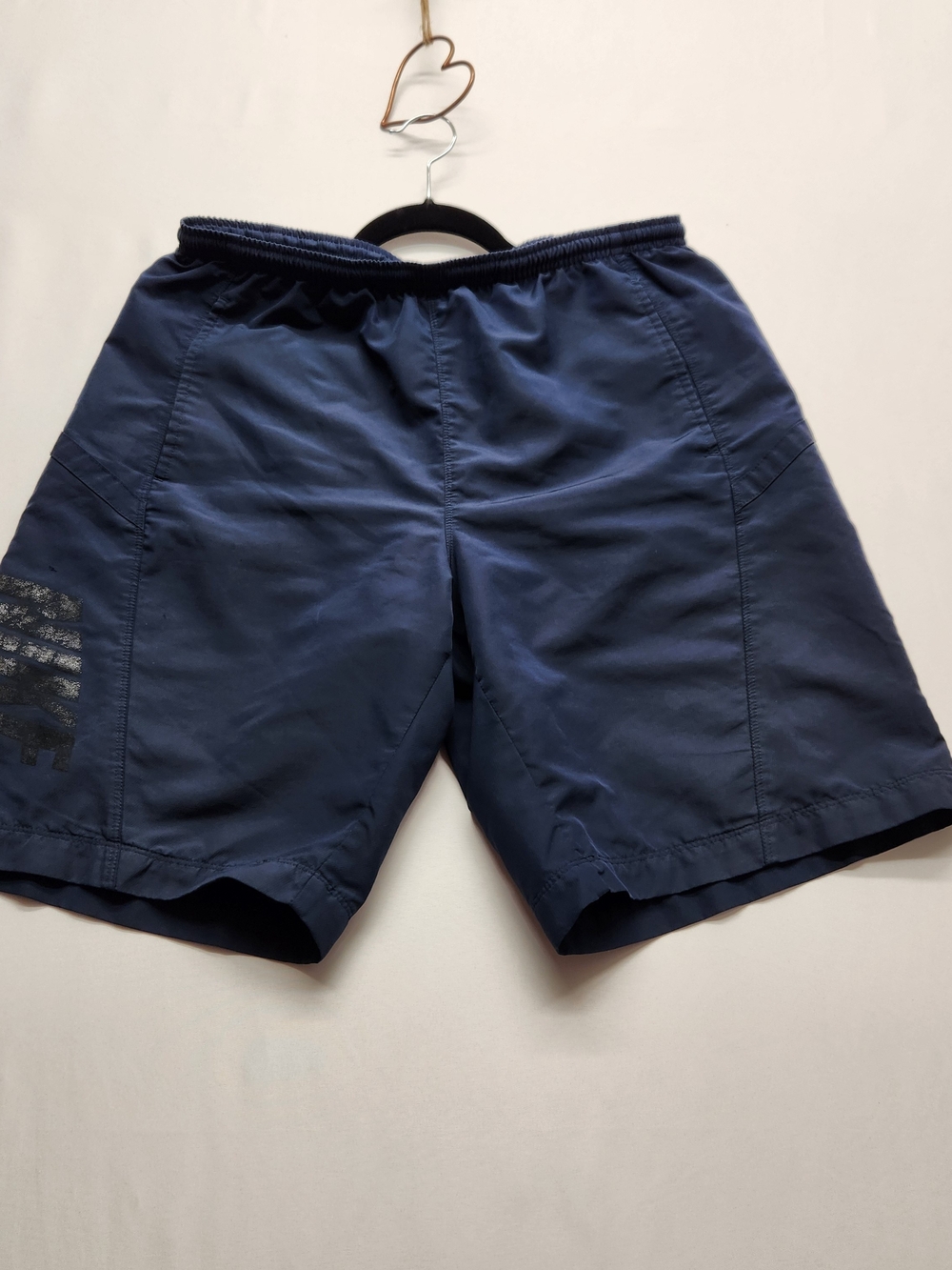 ⭐️Vintage Nike Silver Tag Swim Shorts Navy Mesh Lined Trunks Mens Large Y2K